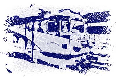 elektrobild cross hatching